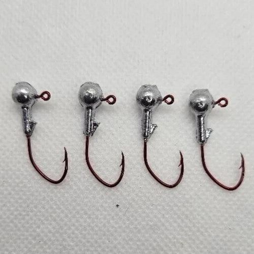 100 pcs 1/16 oz Round with Barb Jig Eagle Claw Lil Nasty