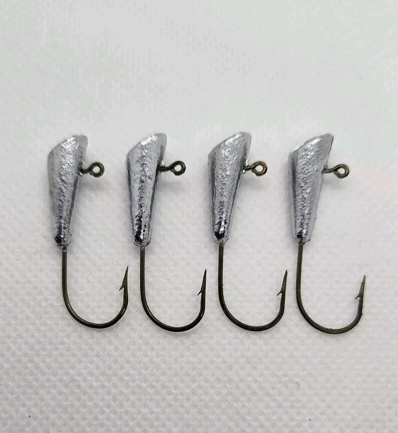 100 1/16oz Shad Dart Head Jig Eagle Claw Black