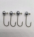 100 pcs 1/32 oz Ball Head Jig Eagle Claw Black